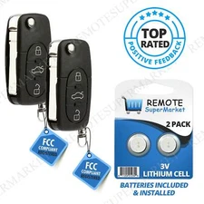 Replacement for Audi A4 A6 A8 Allroad Quattro Remote Car Keyless Key Fob Pair