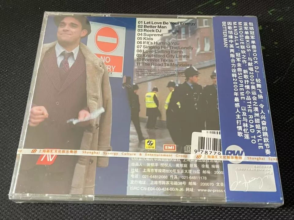 Robbie Williams Sing When You're Winning China 1st Edition CD Very Rare Sealed Foto 3 de 4