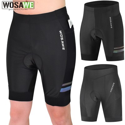 WOSAWE Men's Cycling Shorts With 3D Padded Liner - MTB Bike Pants, Quick-Dry Polyester
