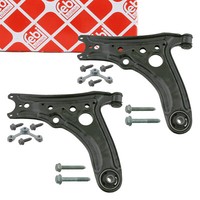 2X febi Querlenker + Lager FüR VW Polo 6N2 Lupo Arosa Vorne Unten 6X0407151A
