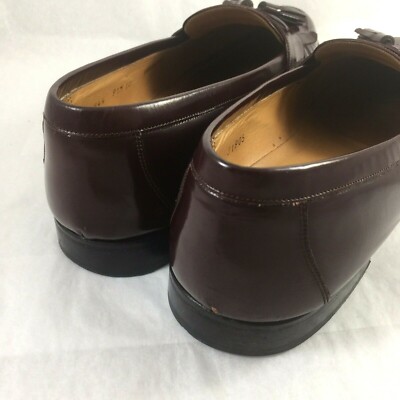 Garys International Men Kiltie Loafer Tassel Fringe Burgundy  display picture 2