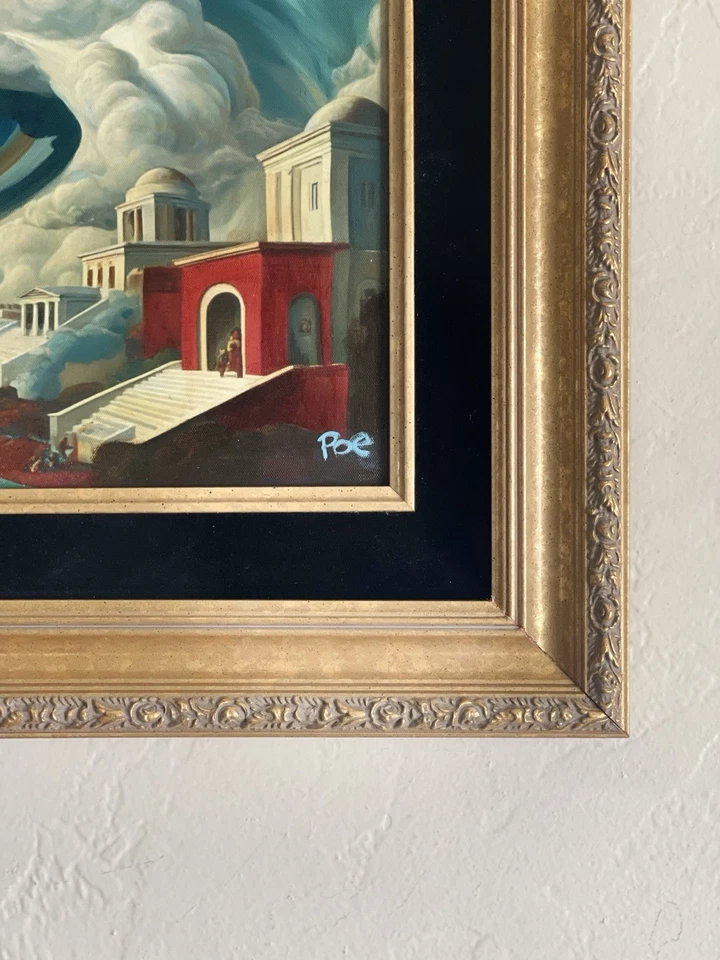 Lucien Poe – Original Oil Painting on Canvas – “Storm Over Arcadia” (2024) - Image 3 of 3