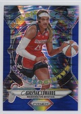 2024 Prizm WNBA Kaleidoscopic Blue Pulsar /199 Aaliyah Edwards #6 Rookie RC 5qp