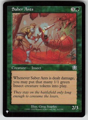 Saber Ants Uncommon The List Reprints 267/350 MTG Near Mint 2020