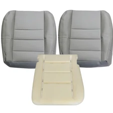 Driver and Passenger Side Bottom Replacement Seat Covers & Driver Foam Cushio...