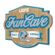 NFL Detroit Lions Fan Cave Sign