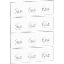 4 Pcs Corner Shower Caddy Adhesive Replacement Hook, Adhesive Stickers for Sh...
