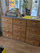 Theke mit 12 Schubladen Aus Holz