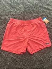 Columbia Rapid Creek Swim Shorts Mens XL Red Omni-Shade UPF 50 Mesh Lined Nylon