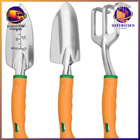 Gartenwerkzeug Set 3-Teilig Ergonomische Handschaufel Handharke Schaufel
