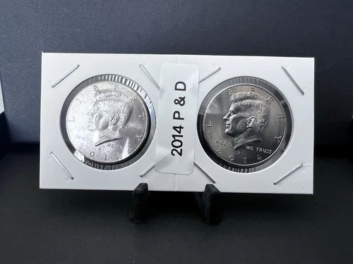 2014 P&D 50th Anniversary Kennedy HALF DOLLAR Uncirculated. Free shipping