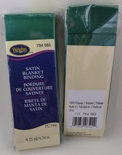 Wrights Home Blanket Binding Deep Green 794 985 Lot Of 2 - NEW!