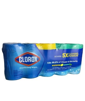 Clorox Disinfecting Wipes, 5 Pack (85-ct. Each)   Total 425 Cleaning Wipes