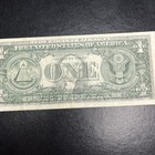 1974 $1 Rare Front To Back Wet Strong Ink Transfer With Strong Transfer — photo 4