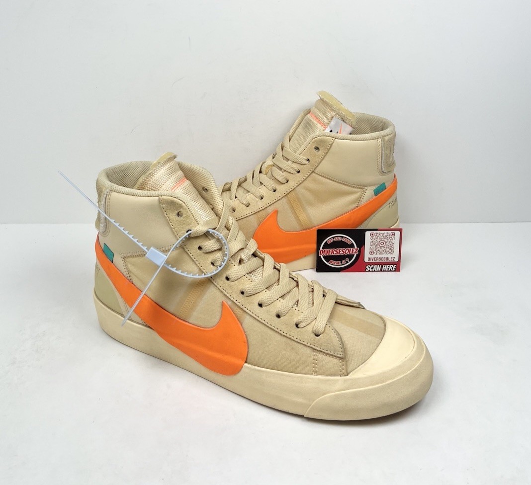 OFF WHITE X NIKE Taglia 11 Nike Off White x Blazer Mid All Hallows Eve? INDOSSATE LEGGERMENTE!