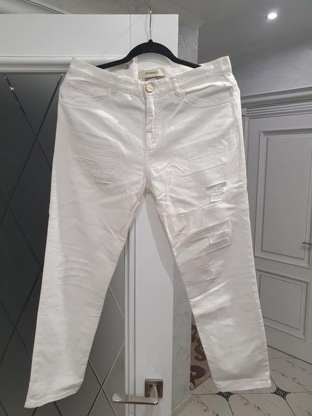 Women Pinko Trousers White 38 / M / 46