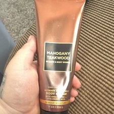 Bath  Body Works Mahogany Teakwood Body Cream 8 oz Shea Butter Men