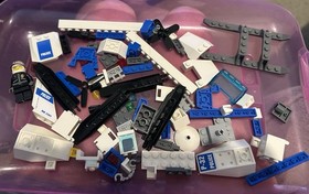 LEGO Police Helicopter 7741 City Complete Set Police Officer Minifigure Tub