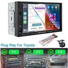 For Toyota 1990 ~2000 Land Cruiser Apple Carplay Car Stereo Radio Head Unit +Cam