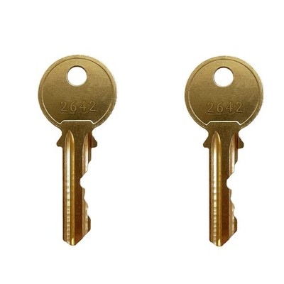 (2) 2642 NYC Fire Service Key for Elevator Operations, Pack of 2 Keys