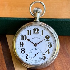 Reloj Bolsillo Illinois Bunn Special 16S 1925 21 Joyas Vitrina Original