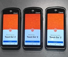 Lot of 3 - Toast Go 2 Handheld POS Tablets TG200 - Card Readers Tested & Working
