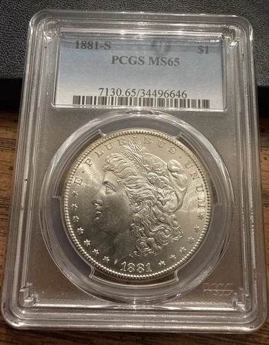 1881-S  MORGAN Silver Dollar, PCGS MS-65 🌟BEAUTIFUL COIN!🌟90% Silver