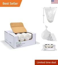 Durable 45-48 Gallon Clear Trash Bags - 200 Count, Ideal for Home & Office Use