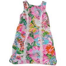 Lilly Pulitzer Target Women Nosey Posie Sleeveless Shift Mini Dress Sz 14