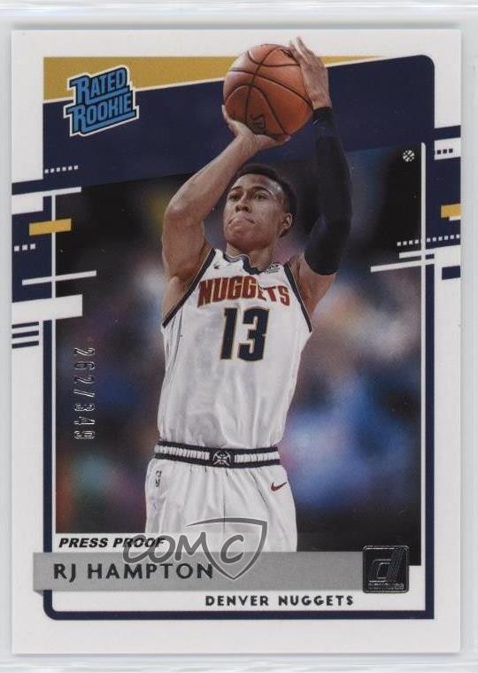 2020 Panini Donruss Rated Rookies Press Proof Silver /349 RJ Hampton #237 0ud4