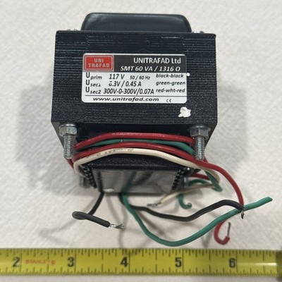 AMECO   AC-1 power transformer  input 117V output 6.3V~0.45A  300-0-300 VAC 70mA