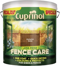 Cuprinol LMFCAG6L Less Mess Fence Care Autumn Gold 6 Litre, 6l