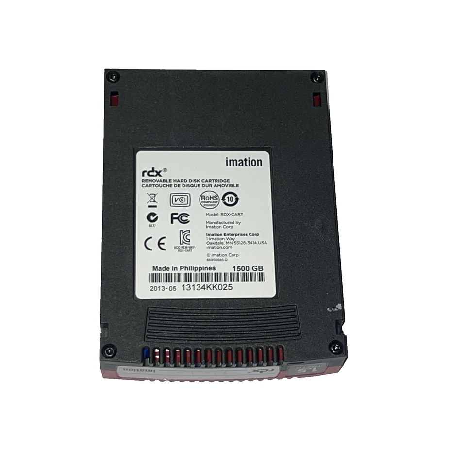 RDX Imation RDX 1,5TB 1500GB Data Cartridge - Image 3 of 4