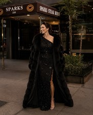 Mac Duggal Dress Black 93687 One Shoulder Beaded Asym Gown Black Tie Formal 4