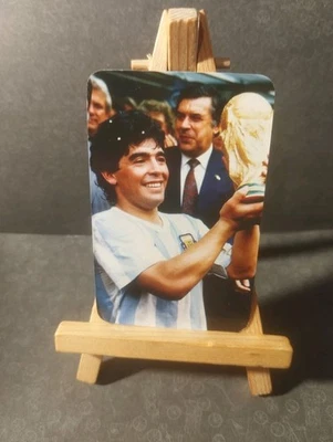 Diego Maradona Vintage FC Barcelona Trading Card Argentinien - Bild 1 von 2