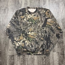 Vintage Mossy Oak Camo Outdoors Hunting Sweatshirt L