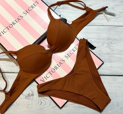 Victoria's Secret 2-Teiliges Twist Bikini-Set mit Push-Up, Apple Cinnamon