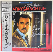 1981 Sharky's Machine LD Movie Cast Signed By 9 Burt Reynolds Earl Holliman