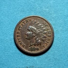 (1) Beautiful Toned Antique 1880 Indian Head Cent/Penny CHOICE VF-VERY FINE