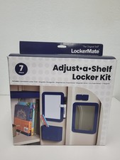 LockerMate Adjust-A-Shelf Locker Kit 7 Piece - Black