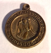Vintage "SAINT CHRISTOPHER PROTECT US"  MEDAL / PENDANT  BISHOP CHOI