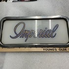 Atlantic Imperial Vintage 1950’s Glass Gas Pump Insert Sign With Metal Trim — photo 5