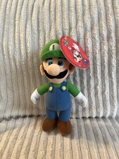 2012 Goldie Super Mario Line Luigi Plush NEW WITH TAGS  Cardboard Flat Feet 
