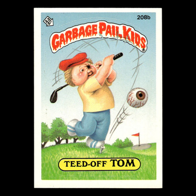 Teed-Off Tom #208B 1986 Garbage Pail Kids Baseball Card MLB NM