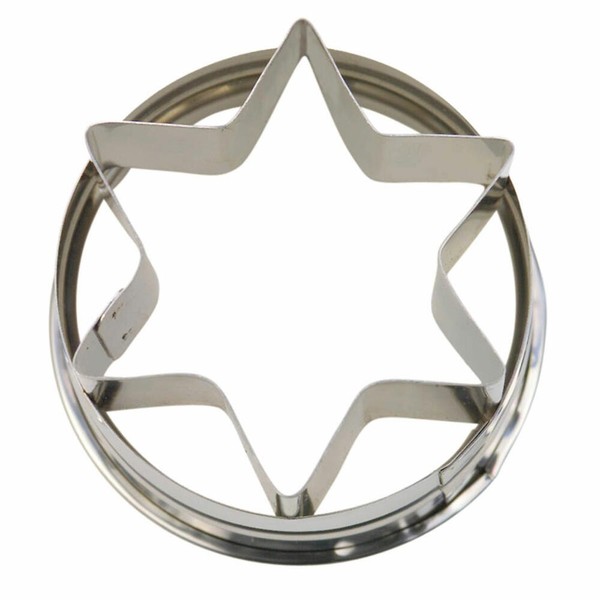 StäDter Linzer-Ausstecher Stern AußEnring Ausstechform PläTzchenform Ø 4.8 Cm-image