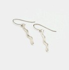 SU Sterling Silver Zig Zag Dangle Earrings — photo 4