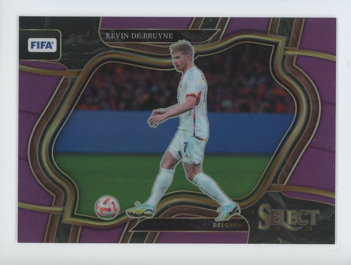 2022-23 PANINI SELECT FIFA SOCCER KEVIN DE BRUYNE PURPLE