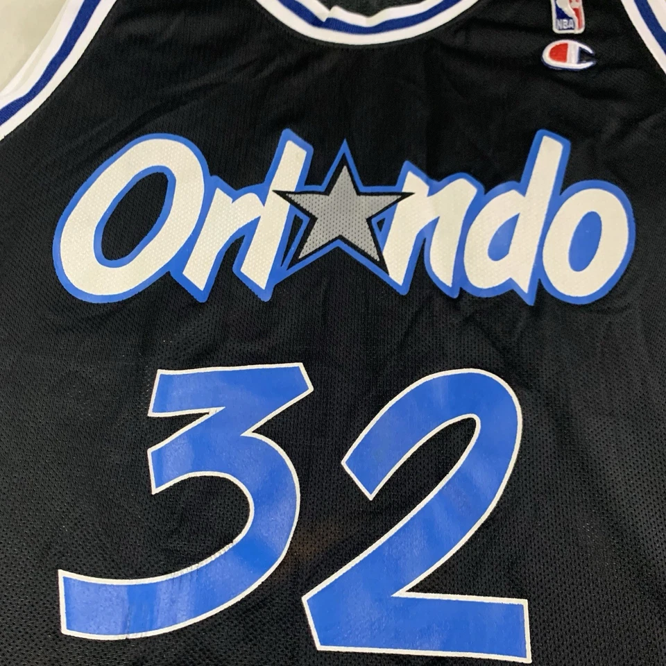 Camiseta Shaquille O'Neal Orlando Magic #32 Campeón de la NBA Talla 48 Negra De Colección Foto 2 de 4