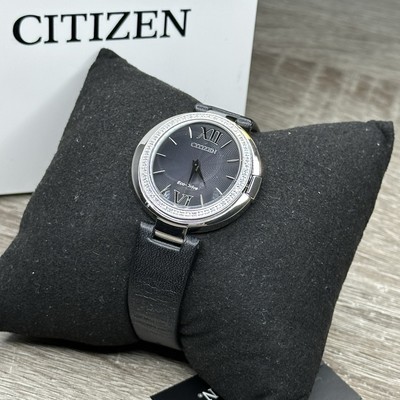 NEW DIAMOND BEZEL  Citizen Eco-Drive Capella Oval Women's Watch EX1500-01E $850