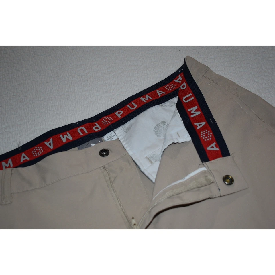 Pantalones de golf PUMA para hombre talla 34 x 34 ajuste en seco rendimiento poliéster tostado Foto 4 de 4